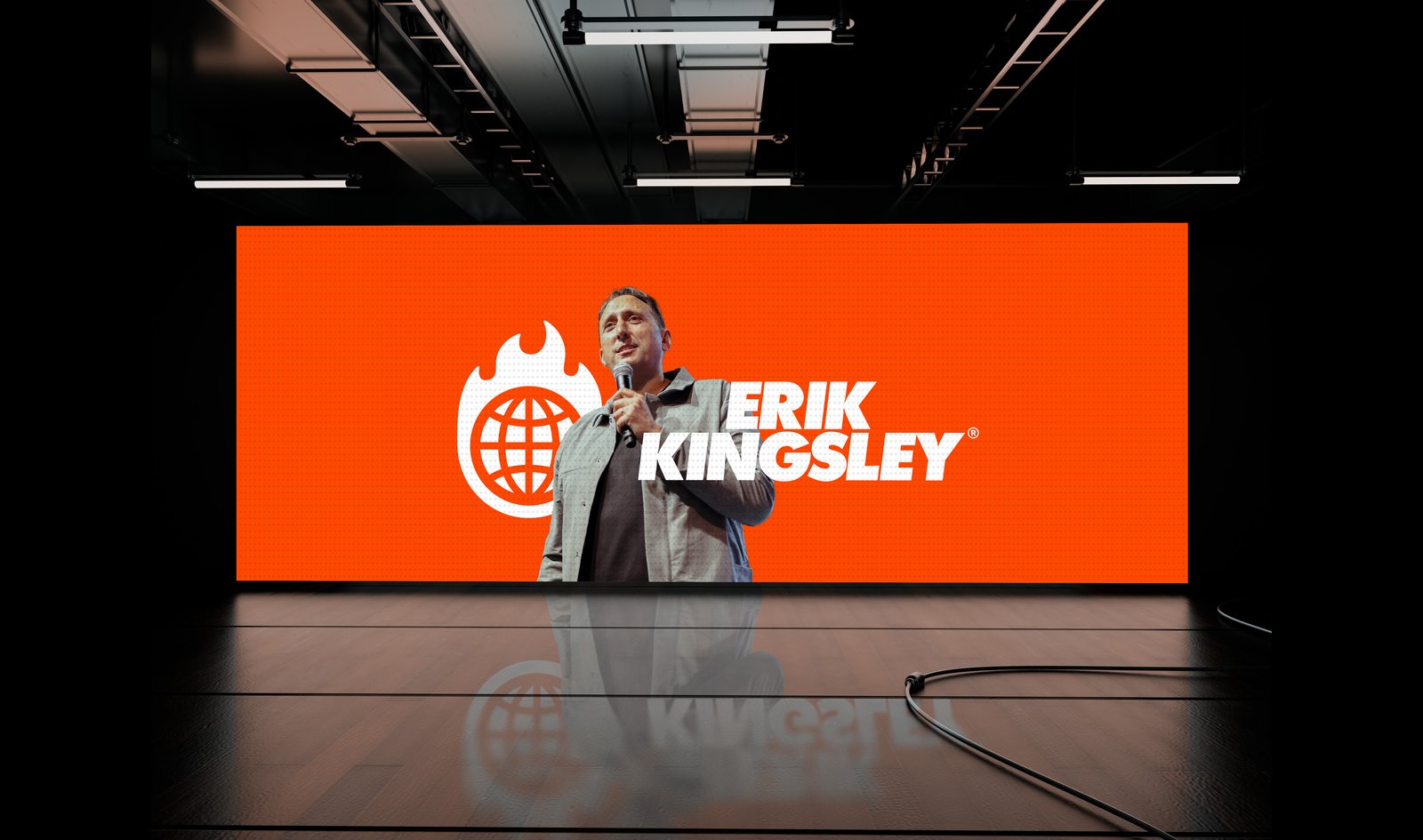 Erik Kingsley on stage